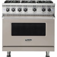 Viking - Professional 5 Series 5.1 Cu. Ft. Freestanding LP Gas Convection Range - Pacific Gray - Front_Zoom