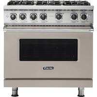 Viking - Professional 5 Series 5.1 Cu. Ft. Freestanding Gas Convection Range - Pacific Gray - Front_Zoom