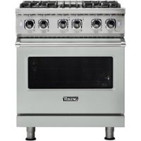 Viking - Professional 5 Series 4.7 Cu. Ft. Freestanding Dual Fuel LP Gas True Convection Range with Self-Cleaning - Arctic gray - Front_Zoom