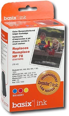 Angle Standard. Basix - Inkjet Cartridge for HP Printers - Multicolor.