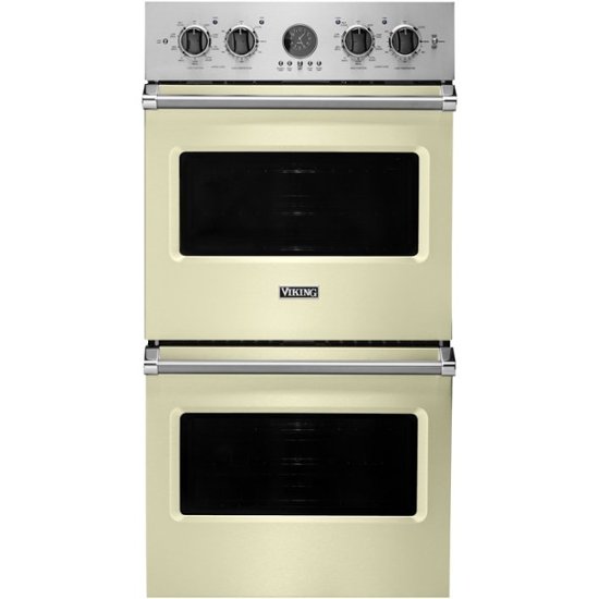 Viking – Professional 5 Series 27″ Built-In Double Electric Convection Wall Oven – Vanilla Cream