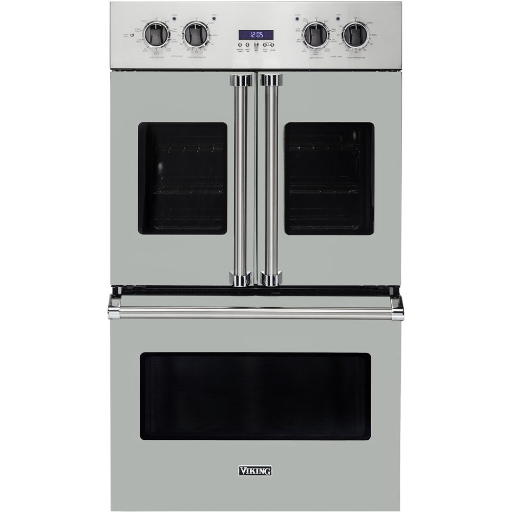 Viking – Professional 7 Series 30″ Built-In Double Electric Convection Wall Oven – Arctic Gray