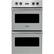 Front. Viking - Professional 5 Series 30 Built-In Double Electric Convection Wall Oven - Arctic Gray.