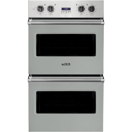 Viking – Professional 5 Series 30 Built-In Double Electric Convection Wall Oven – Arctic Gray
