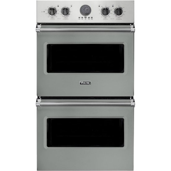 Viking – Professional 5 Series 30″ Built-In Double Electric Convection Wall Oven – Arctic Gray