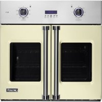 Viking - Professional 7 Series 30" Built-In Single Electric Convection Oven - Vanilla Cream - Front_Zoom