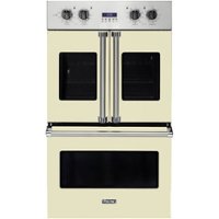 Viking - Professional 7 Series 30" Built-In Double Electric Convection Wall Oven - Vanilla Cream - Front_Zoom