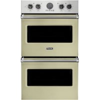 Viking - Professional 5 Series 30" Built-In Double Electric Convection Wall Oven - Vanilla Cream - Front_Zoom