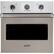 Front. Viking - Professional 5 Series 30" Built-In Single Electric Convection Oven - Pacific Gray.