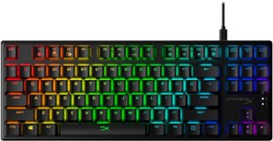 HyperX - Alloy Origins Core TKL Wired Mechanical Linear Red Switch Gaming Keyboard with RGB Back Lighting - Black - Front_Zoom