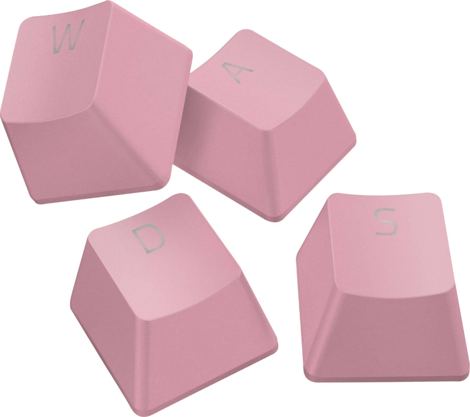 Front. Razer - PBT Keycap Upgrade Set - Quartz Pink.