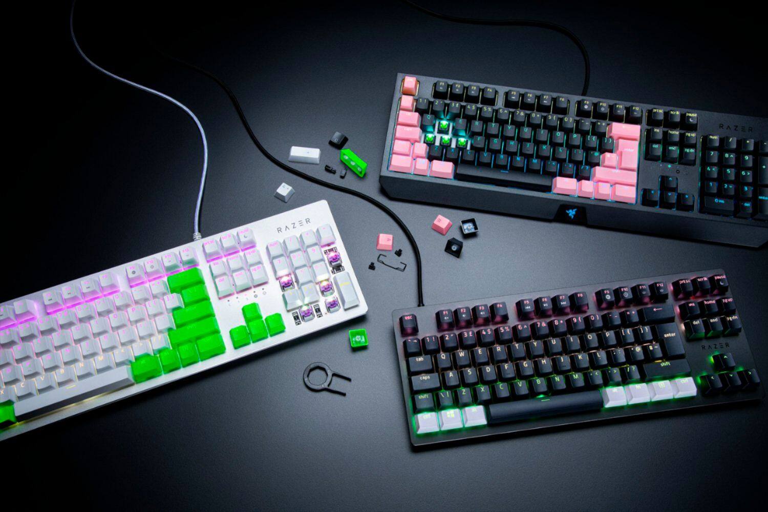 Alt View 12. Razer - PBT Keycap Upgrade Set - Quartz Pink.