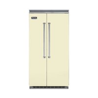 Viking - Professional 5 Series Quiet Cool 25.3 Cu. Ft. Side-by-Side Built-In Refrigerator - Vanilla cream - Front_Zoom