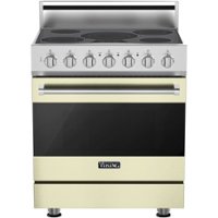 Viking - 3 Series 4.7 Cu. Ft. Freestanding Electric True Convection Range with Self-Cleaning - Vanilla Cream - Front_Zoom