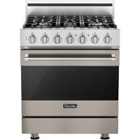 Viking - 3 Series 4.7 Cu. Ft. Self-Cleaning Freestanding Dual Fuel Convection Range - Pacific Gray - Front_Zoom