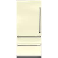 Viking - Professional 7 Series 20 Cu. Ft. Bottom-Freezer Built-In Refrigerator - Vanilla Cream - Front_Zoom