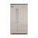 Front. Viking - Professional 5 Series Quiet Cool 29.1 Cu. Ft. Side-by-Side Built-In Refrigerator - Pacific Gray.