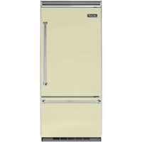 Viking - Professional 5 Series Quiet Cool 20.4 Cu. Ft. Bottom-Freezer Built-In Refrigerator - Vanilla cream - Front_Zoom