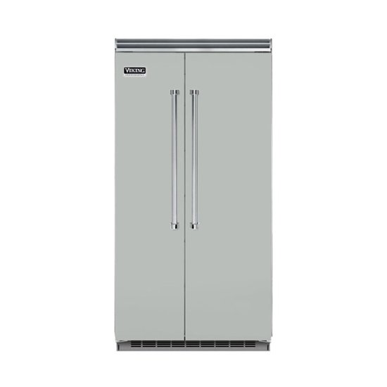 Front Zoom. Viking - Professional 5 Series Quiet Cool 25.3 Cu. Ft. Side-by-Side Built-In Refrigerator - Arctic gray.