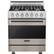 Front. Viking - 3 Series Freestanding Gas 30" Range - Pacific Gray.