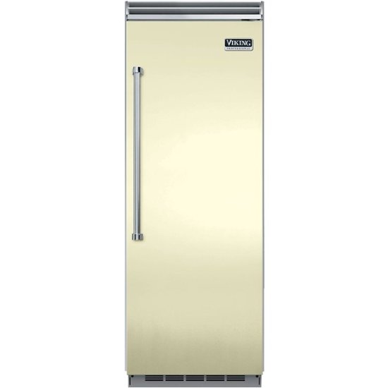 Viking – Professional 5 Series Quiet Cool 17.8 Cu. Ft. Built-In Refrigerator – Vanilla Cream