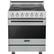Front. Viking - 3 Series 4.7 Cu. Ft. Freestanding Electric True Convection Range with Self-Cleaning - Arctic Gray.