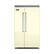 Front. Viking - Professional 5 Series Quiet Cool 29.1 Cu. Ft. Side-by-Side Built-In Refrigerator - Vanilla Cream.