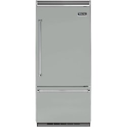 Viking - Professional 5 Series Quiet Cool 20.4 Cu. Ft. Bottom-Freezer Built-In Refrigerator - Arctic Gray - Front_Zoom