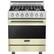 Front. Viking - 3 Series 4.7 Cu. Ft. Self-Cleaning Freestanding Dual Fuel LP Gas Convection Range - Vanilla Cream.