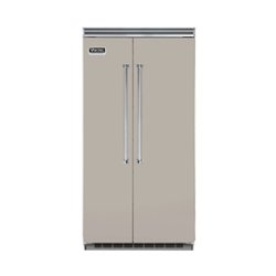 Viking - Professional 5 Series Quiet Cool 25.3 Cu. Ft. Side-by-Side Built-In Refrigerator - Pacific Gray - Front_Zoom