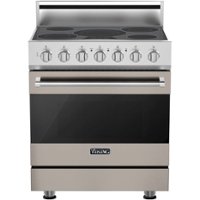 Viking - 3 Series 4.7 Cu. Ft. Freestanding Electric True Convection Range with Self-Cleaning - Pacific Gray - Front_Zoom