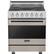 Front. Viking - 3 Series 4.7 Cu. Ft. Freestanding Electric True Convection Range with Self-Cleaning - Pacific Gray.