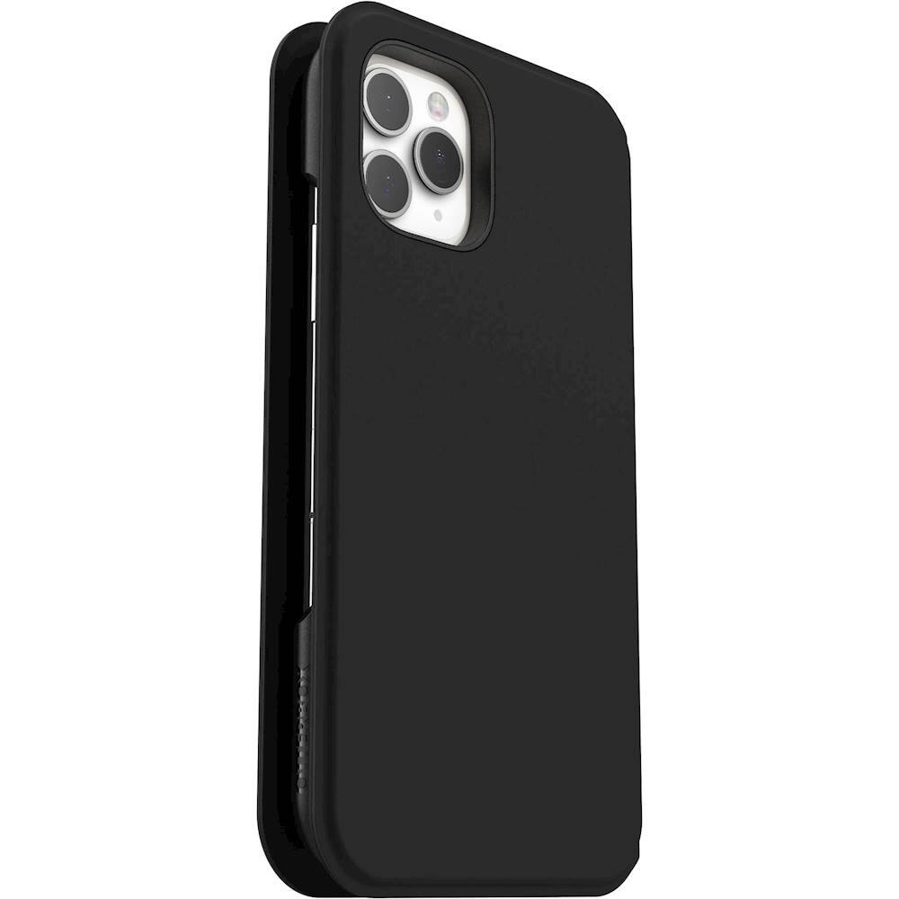 Alt View 17. OtterBox - Strada Series Via Folio Case for Apple® iPhone® 11 Pro - Black Night.