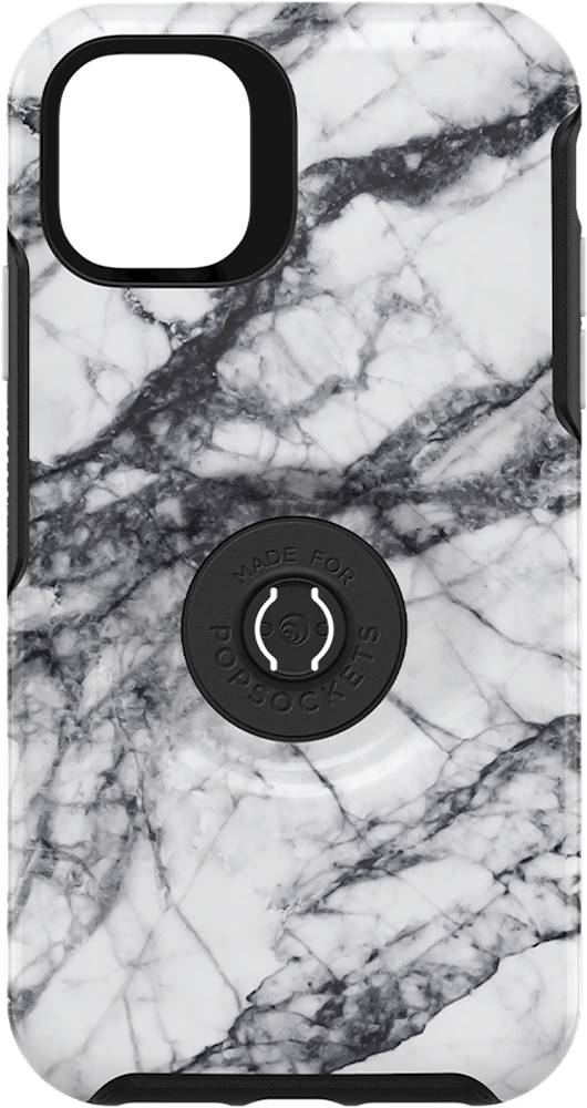 Buffalo Sabres OtterBox iPhone White Marble Slate Case - Black
