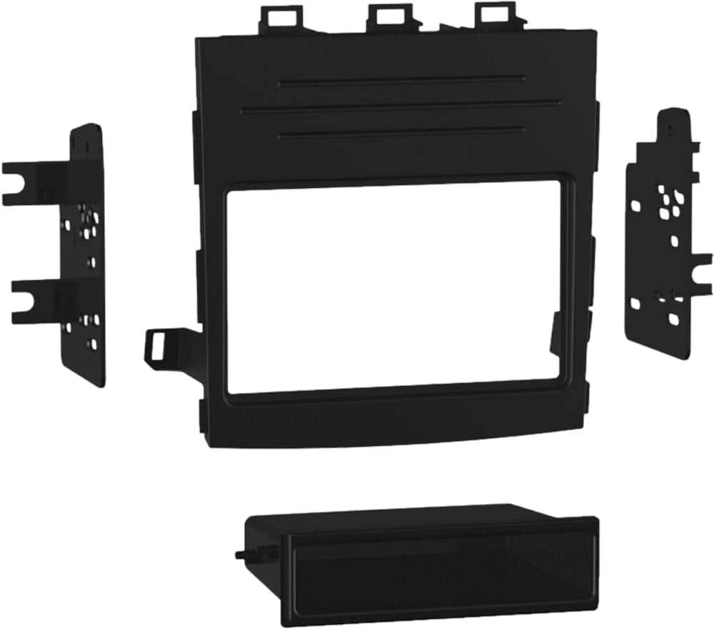 Angle. Metra - Dash Kit for Select 2019-2023 Subaru Ascent DIN - High Gloss Black.