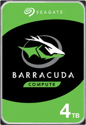 Front. Seagate - Barracuda 4TB Internal SATA Hard Drive for Desktops - Multi.