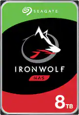 Front. Seagate - IronWolf 8TB NAS Internal Hard Drive with Rescue Data Recovery Services.