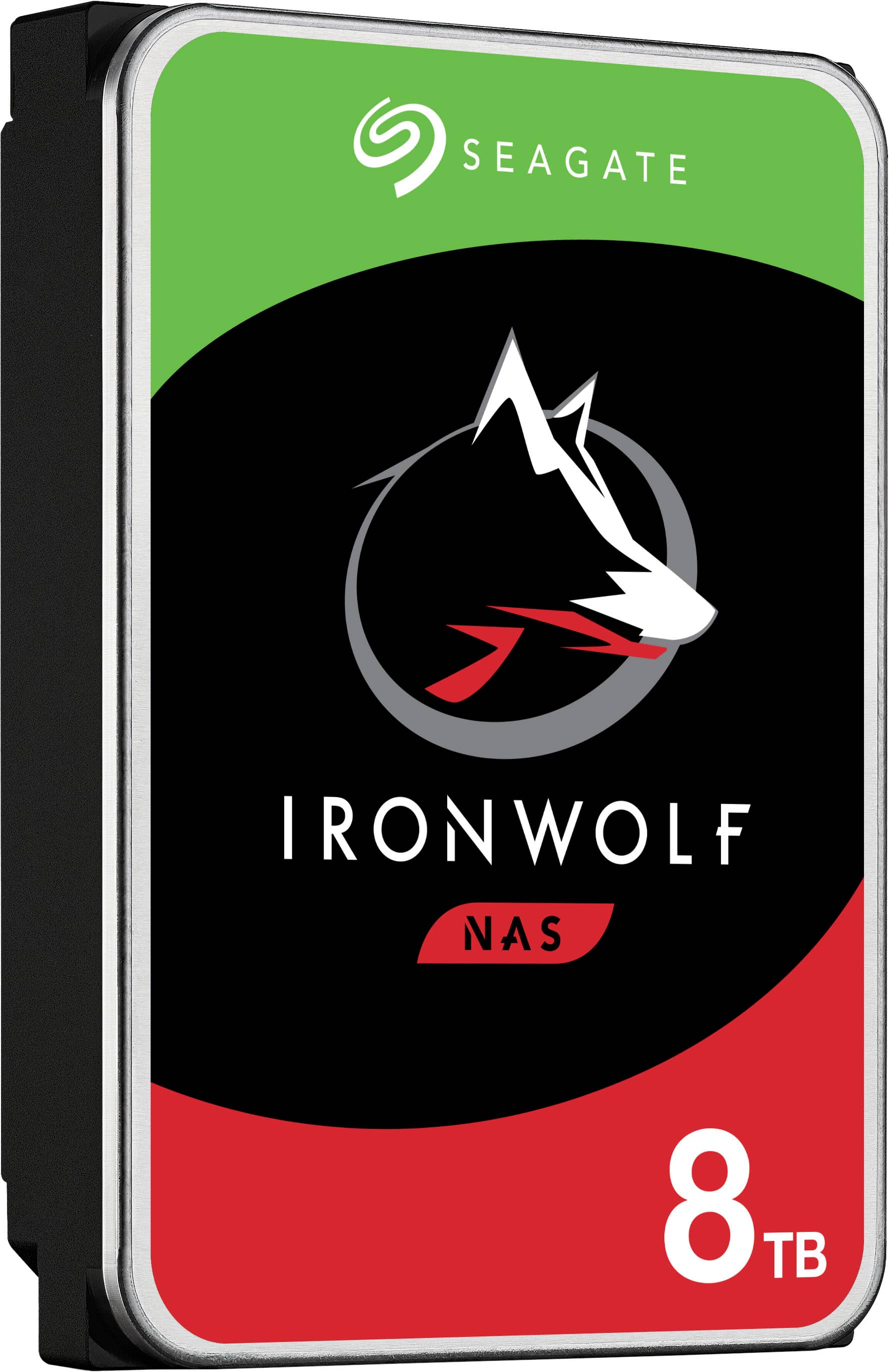 Alt View 1. Seagate - IronWolf 8TB Internal SATA NAS Hard Drive with Rescue Data Recovery Services - Multi.