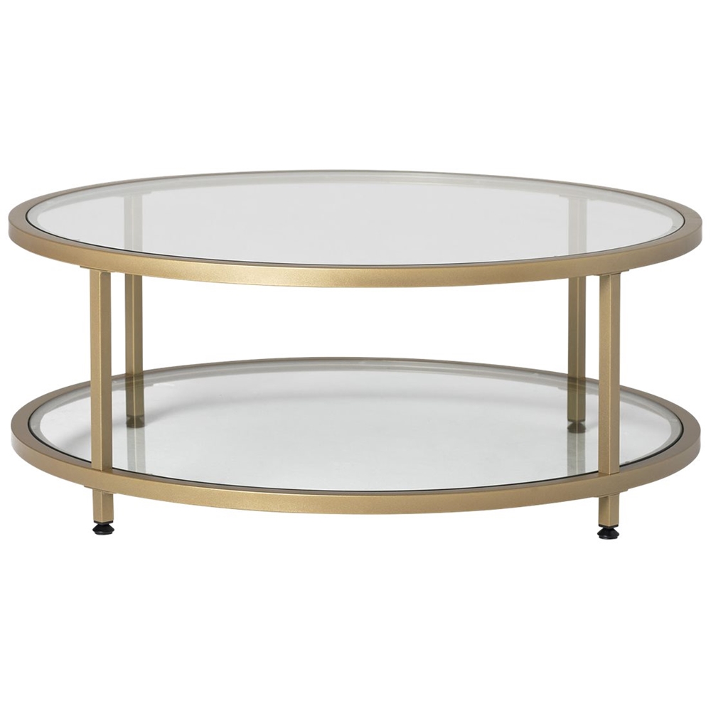 Studio Designs - Camber Round Tempered Glass Coffee Table - Clear