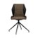 Front Zoom. Calico Designs - 4-Pointed Star Steel Accent Chair - Black/Brown.