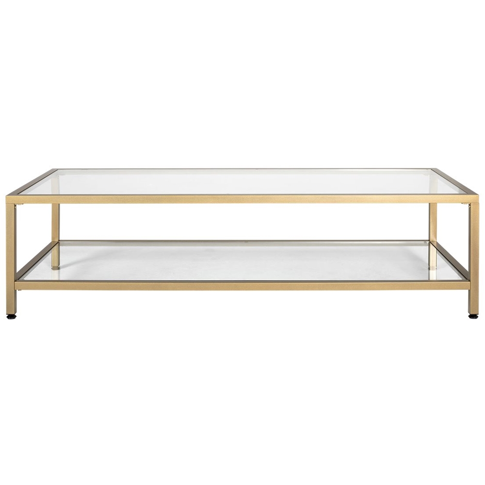 Studio Designs - Camber Rectangular Modern Tempered Glass Coffee Table - Clear