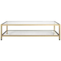 Studio Designs - Camber Rectangular Modern Tempered Glass Coffee Table - Clear - Front_Zoom