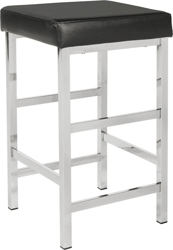 Angle View: OSP Home Furnishings - Backless 26" Stool - Black