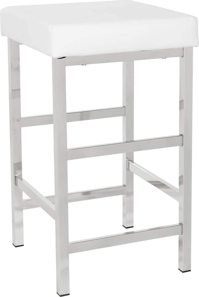 Angle View: OSP Home Furnishings - Backless 26" Stool - White