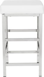 OSP Home Furnishings - Backless 26" Stool - White - Front_Zoom