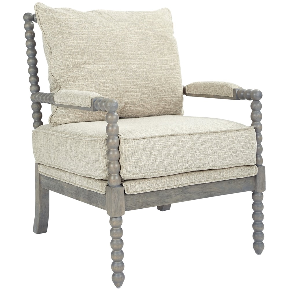 Left View: AveSix - Abbot Farmhouse Living Room Chair - Linen