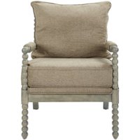 AveSix - Abbot Farmhouse Living Room Chair - Dolphin - Front_Zoom