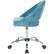 Angle. OSP Home Furnishings - Milo 5-Pointed Star Velvet Office Chair - Royal.
