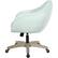 Angle. OSP Home Furnishings - Nora 5-Pointed Star Plush Padded Office Chair - Mint.