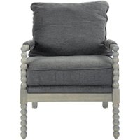 OSP Home Furnishings - Abbott Chair - Charcoal - Front_Zoom